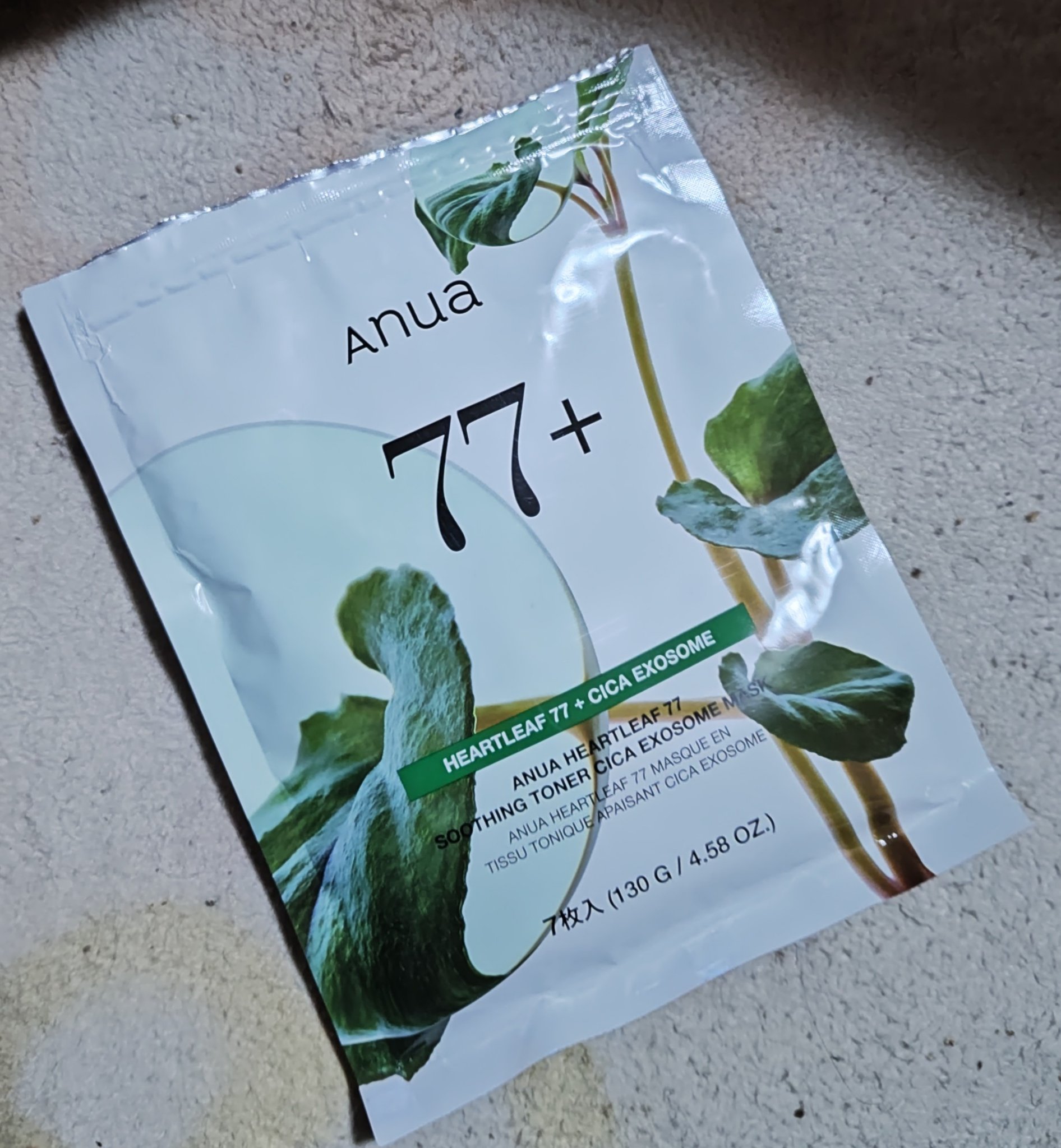 HEARTLEAF 77 SOOTHING TONER CICA EXOSOME MASK/Anua/シートマスク・パックを使ったクチコミ（1枚目）
