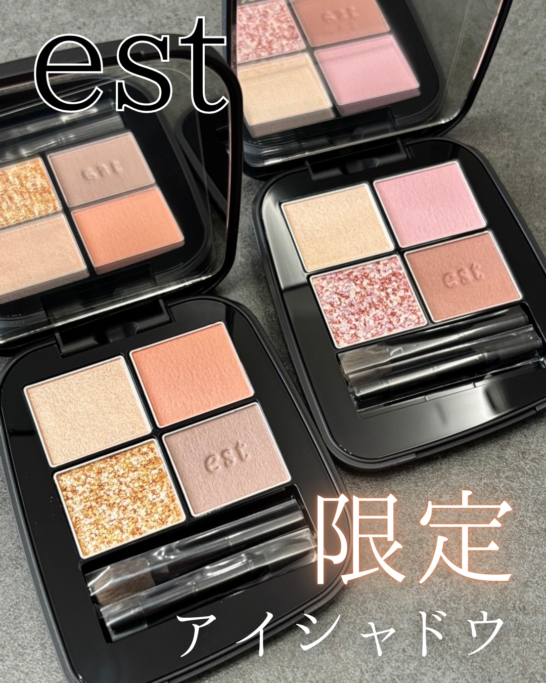 エスト トランスフィア アイカラー EX01 Grayish Persimmon /est/アイシャドウパレットを使ったクチコミ（1枚目）