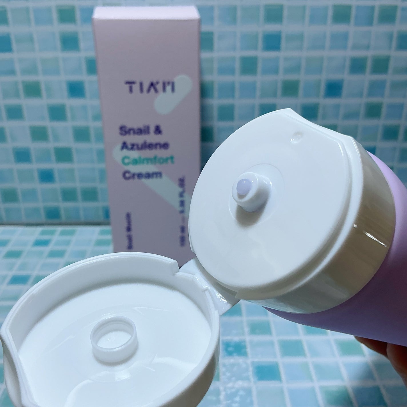 Snail&Azlene カームフォートクリーム/TIAM/フェイスクリームを使ったクチコミ(2枚目)