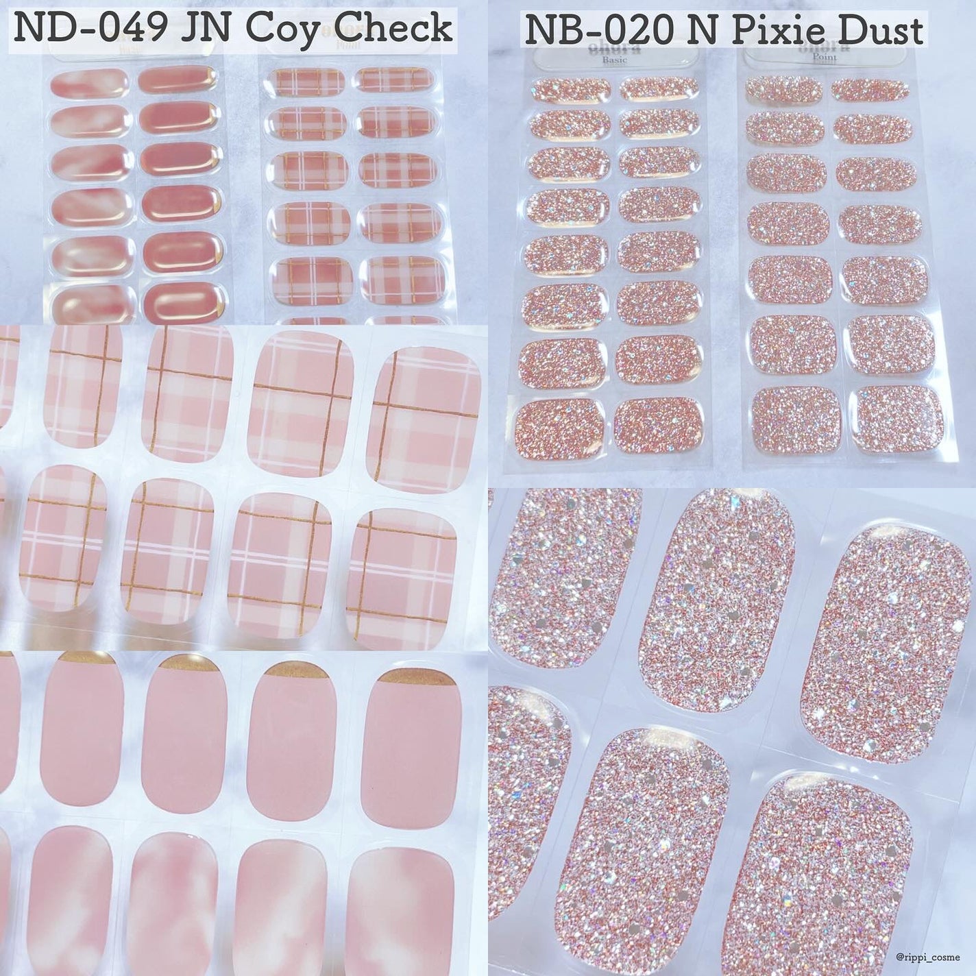 セミキュアジェルネイル(ハンド)/ohora/ネイルシールを使ったクチコミ(2枚目)