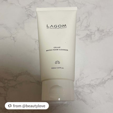 マイクロフォーム クレンザー(夜用洗顔)/LAGOM /クレンジングクリームを使ったクチコミ(1枚目)