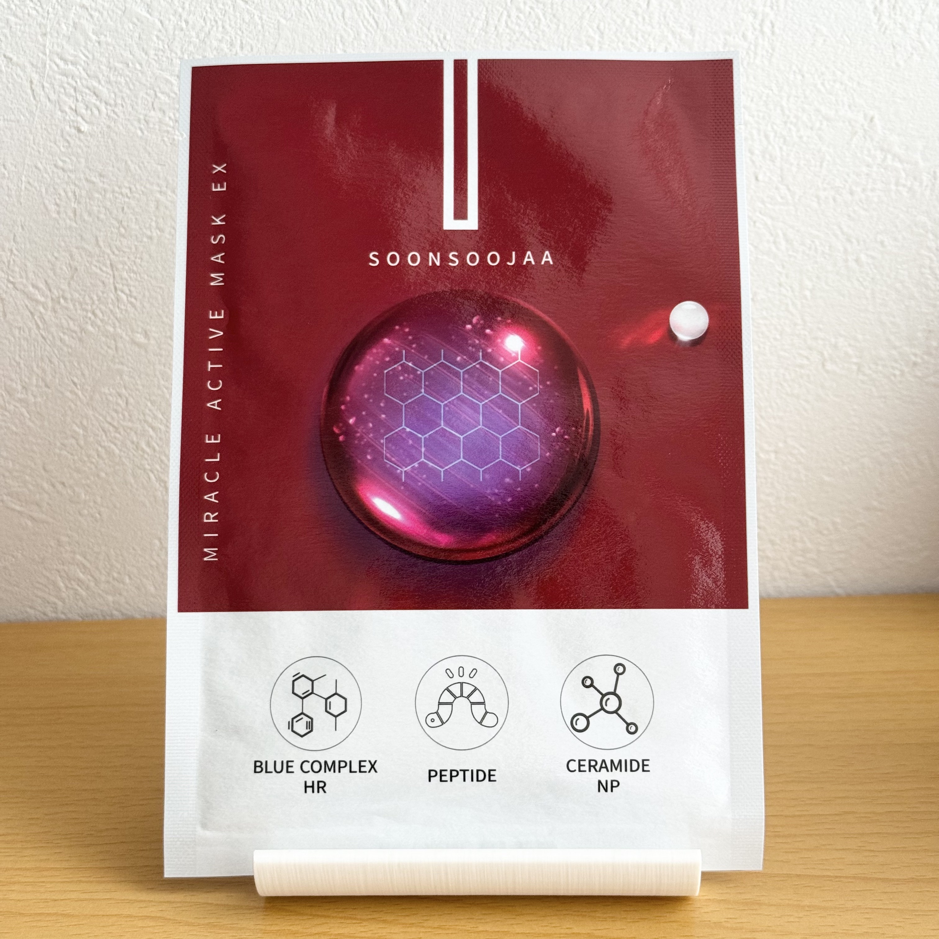Soonsoojaa フェイスマスク ミミズペプチド ミラクルアクティブマスク/soonsoojaa/シートマスク・パックを使ったクチコミ（1枚目）