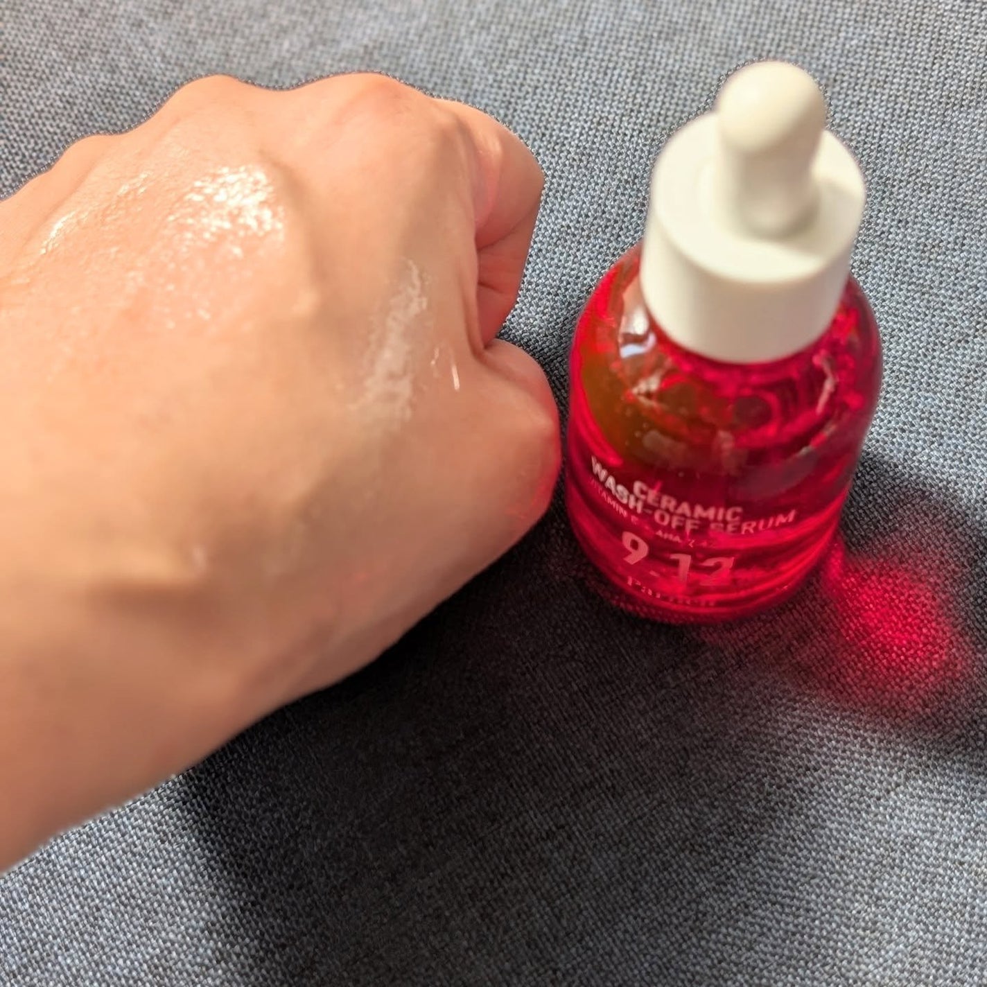 AHA 9.12 オミジャ 陶器肌 ウォッシュオフ セラム/parnell/美容液を使ったクチコミ(4枚目)