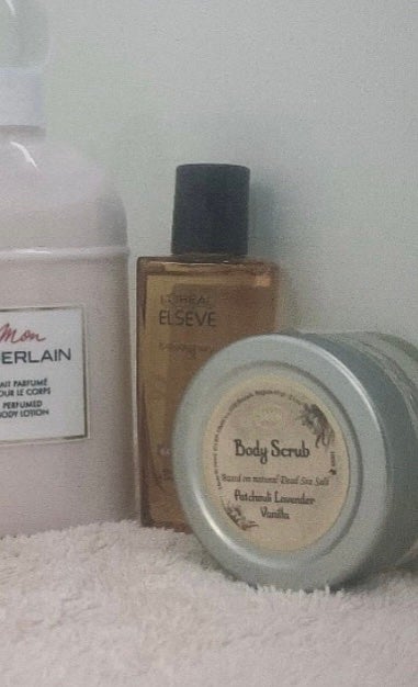 ボディスクラブ パチュリ・ラベンダー・バニラ/SABON/ボディスクラブを使ったクチコミ(1枚目)