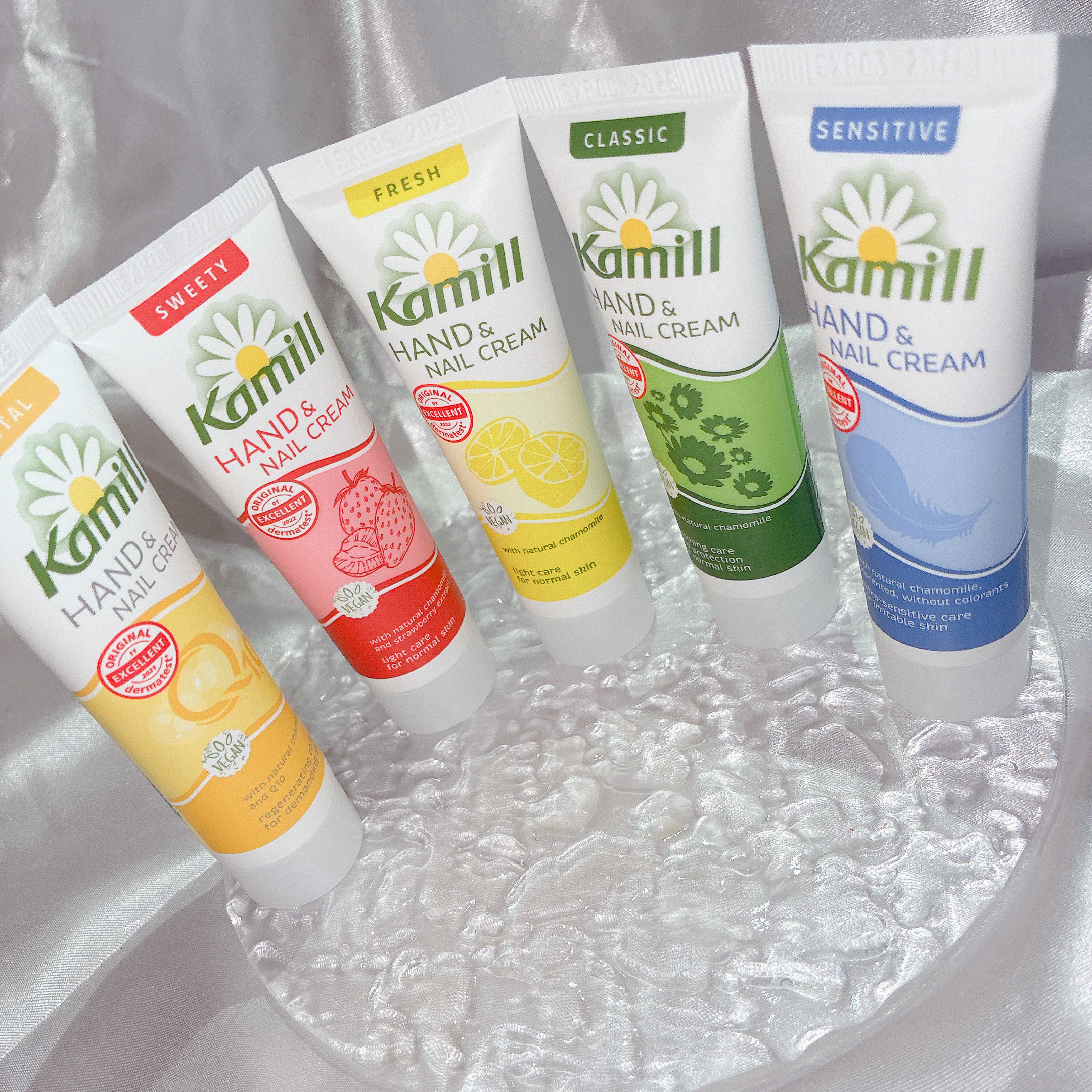 ハンド＆ネイルクリームミニ 企画セット30ml*5/カミール/その他キットセットを使ったクチコミ（1枚目）