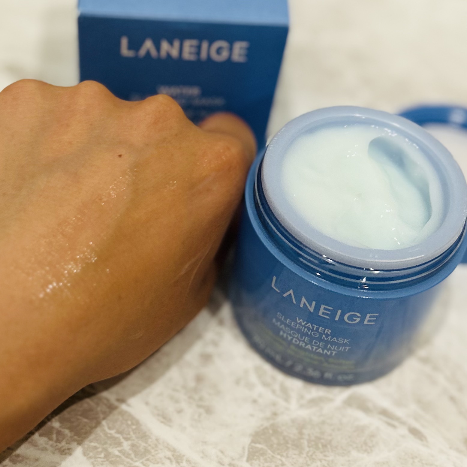 ウォータースリーピングマスク N/LANEIGE/フェイスクリームを使ったクチコミ（3枚目）