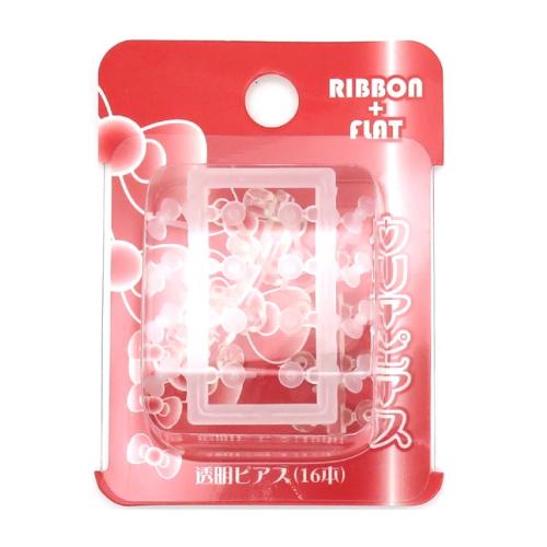 ヒーロー  くりあっぴー　クリアピアス　リボン　P458