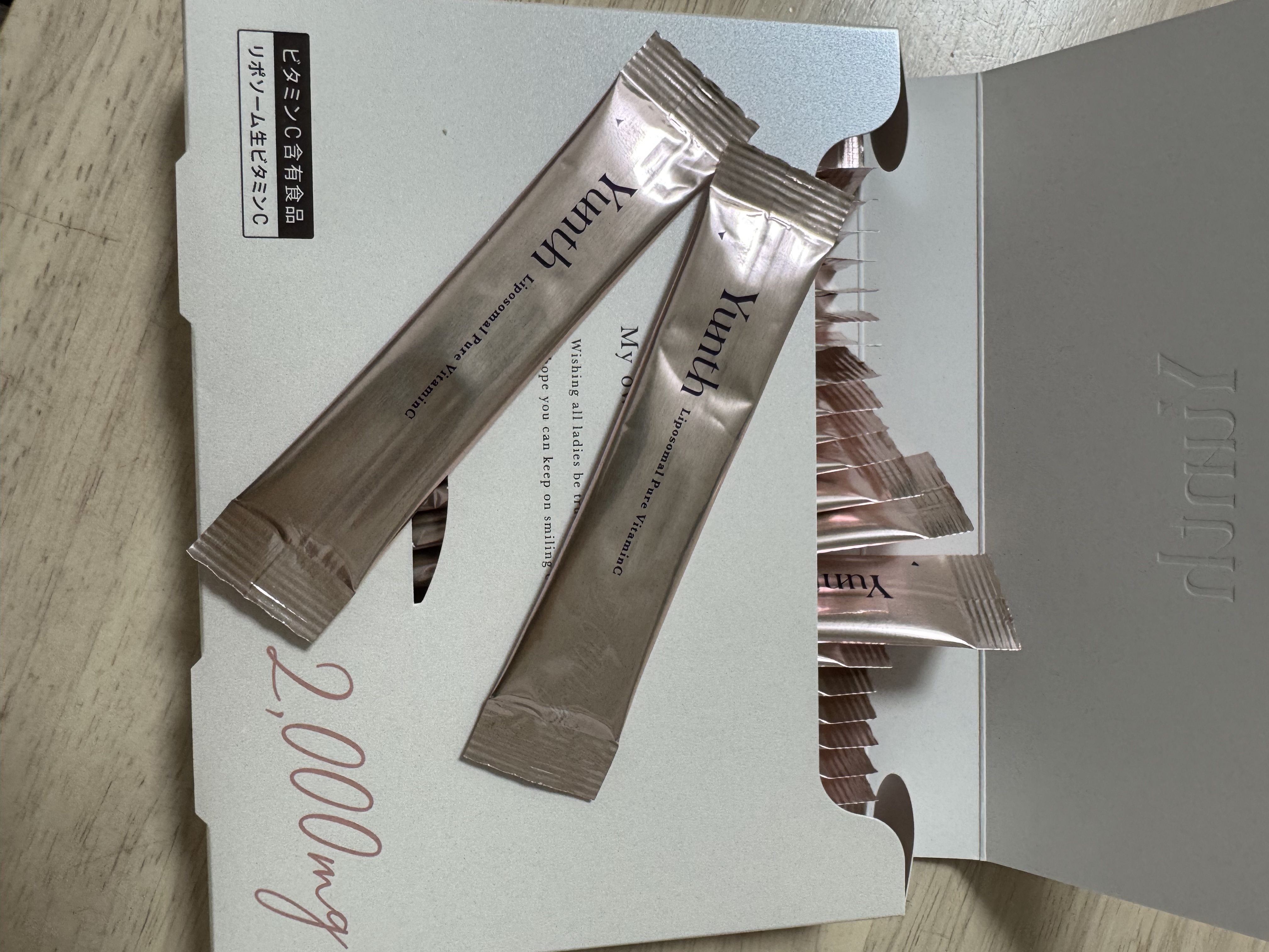 リポソーム生ビタミンC/Yunth/美容サプリメントを使ったクチコミ（2枚目）