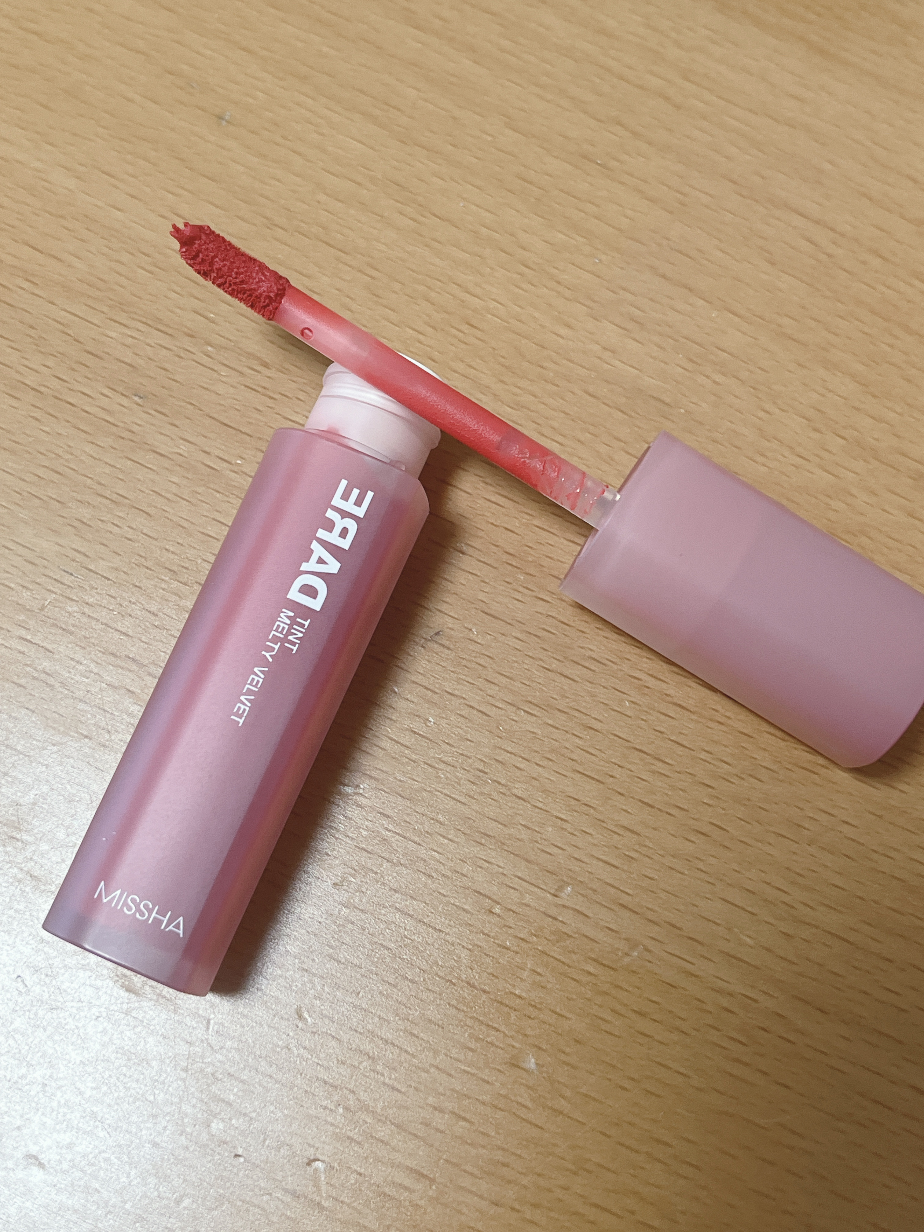 ミシャ デアティント メルティベルベット/MISSHA/リップティントを使ったクチコミ（2枚目）