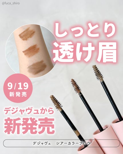 シアーカラーブロウ/デジャヴュ/眉マスカラを使ったクチコミ(1枚目)
