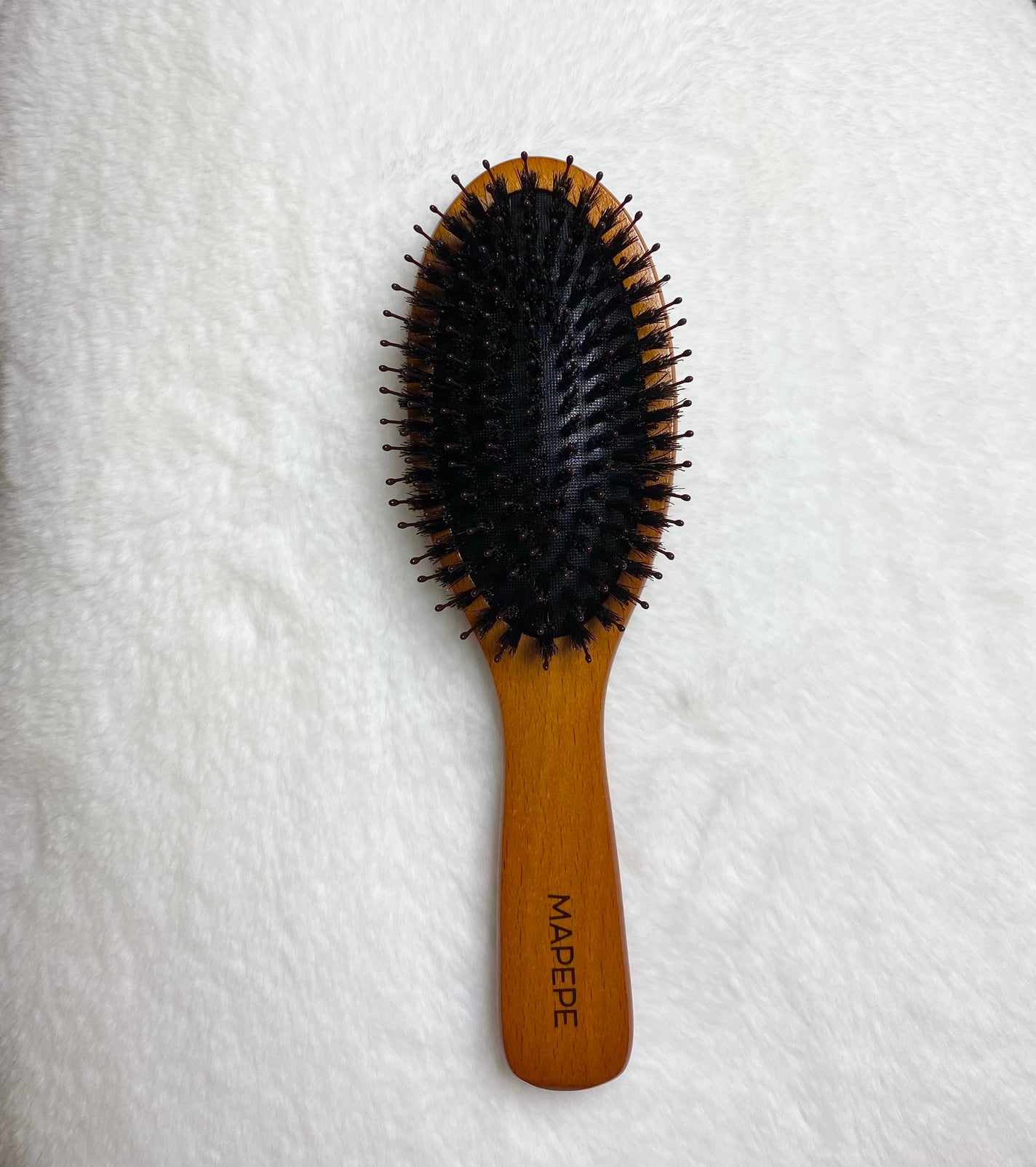 つやつや天然毛のミックスブラシ/マペペ/ヘアブラシを使ったクチコミ(3枚目)