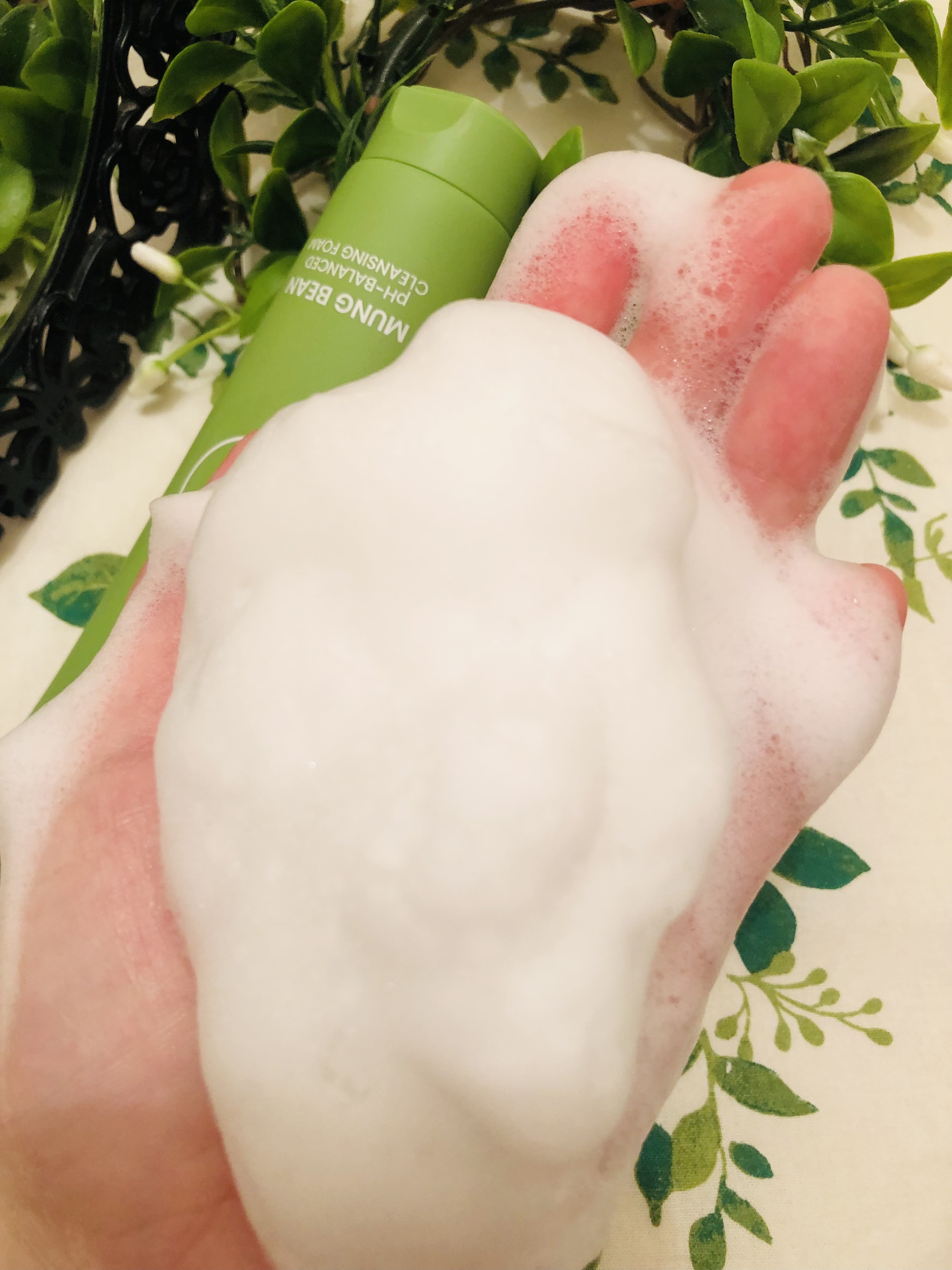 緑豆弱酸性洗顔フォーム/beplain/洗顔フォームを使ったクチコミ（3枚目）