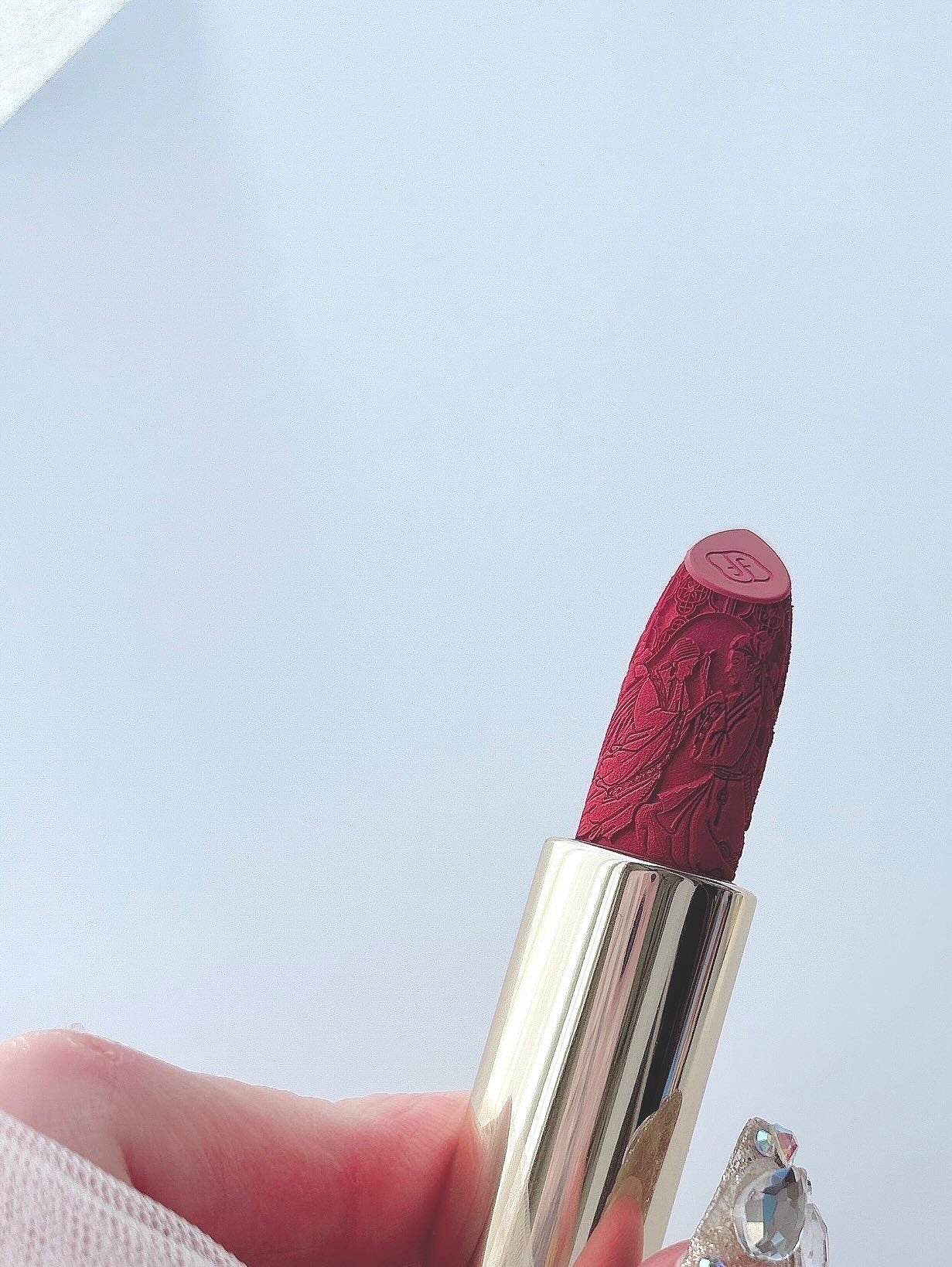 百花同心錠 彫刻リップ/花西子/口紅を使ったクチコミ(4枚目)