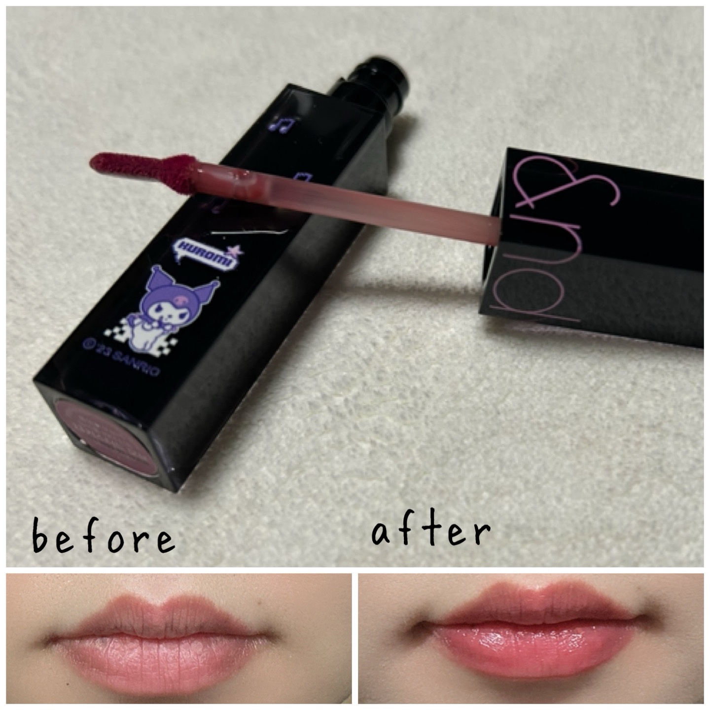 デュイフルウォーターティント/rom&nd/リップティントを使ったクチコミ（3枚目）