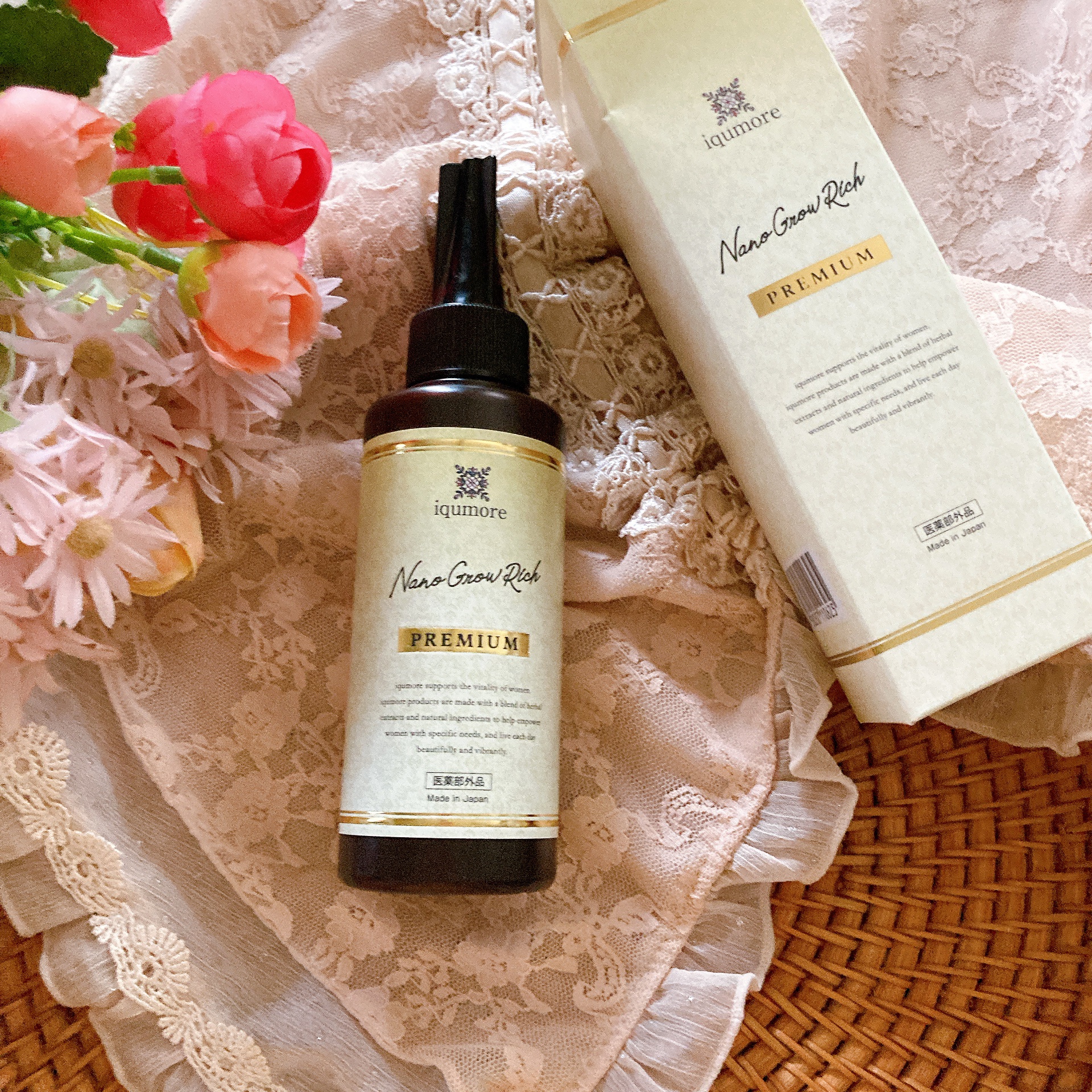 イクモアナノグロウリッチプレミアム/iqumore/頭皮ローションを使ったクチコミ（1枚目）