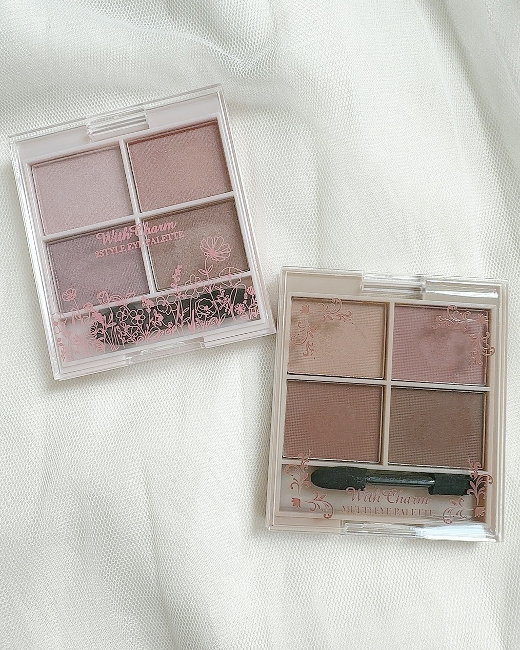 &. Wチャーム アイシャドウマットカラーマルチパレット/DAISO/アイシャドウパレットを使ったクチコミ（3枚目）