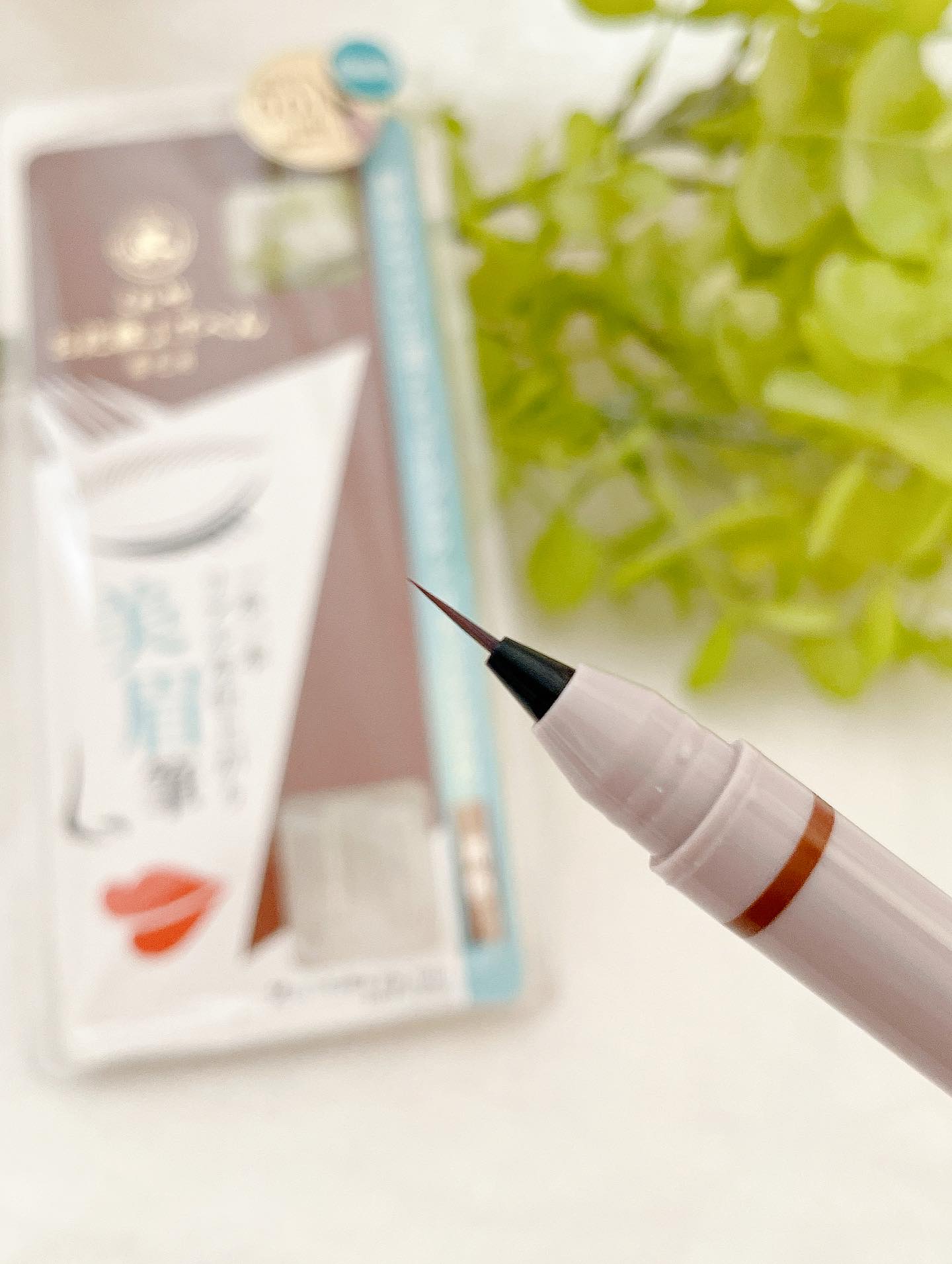 くれ竹 お化粧ふでぺん 眉毛用 毛筆極細/くれ竹 /リキッドアイブロウを使ったクチコミ（3枚目）