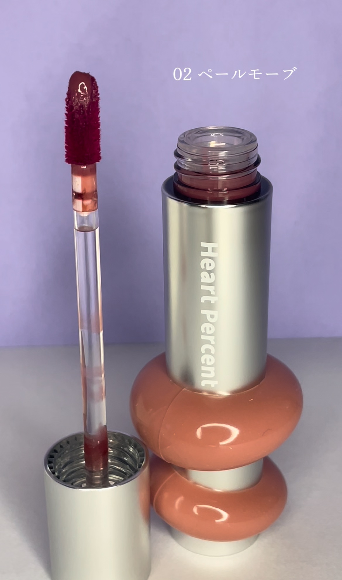 ドットオンムードワンウェイグロイティント/Heart Percent/リップティントを使ったクチコミ（2枚目）