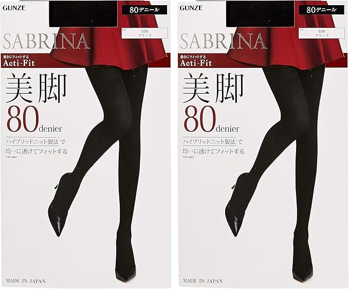 SABRINA サブリナ アクティフィット 美脚タイツ 80デニール