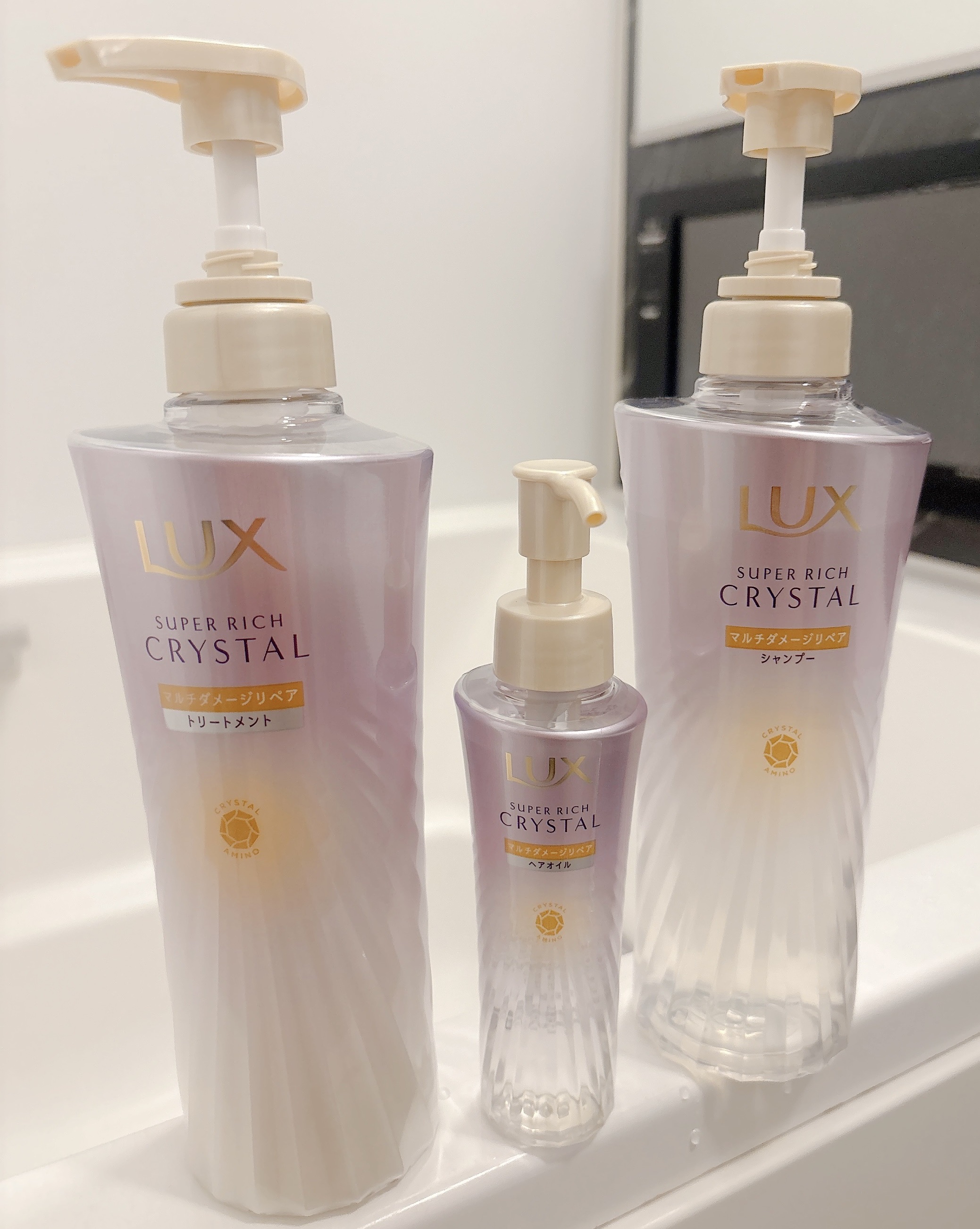 スーパーリッチクリスタル　マルチダメージリペア　シャンプー/トリートメント/LUX/市販シャンプーを使ったクチコミ（1枚目）