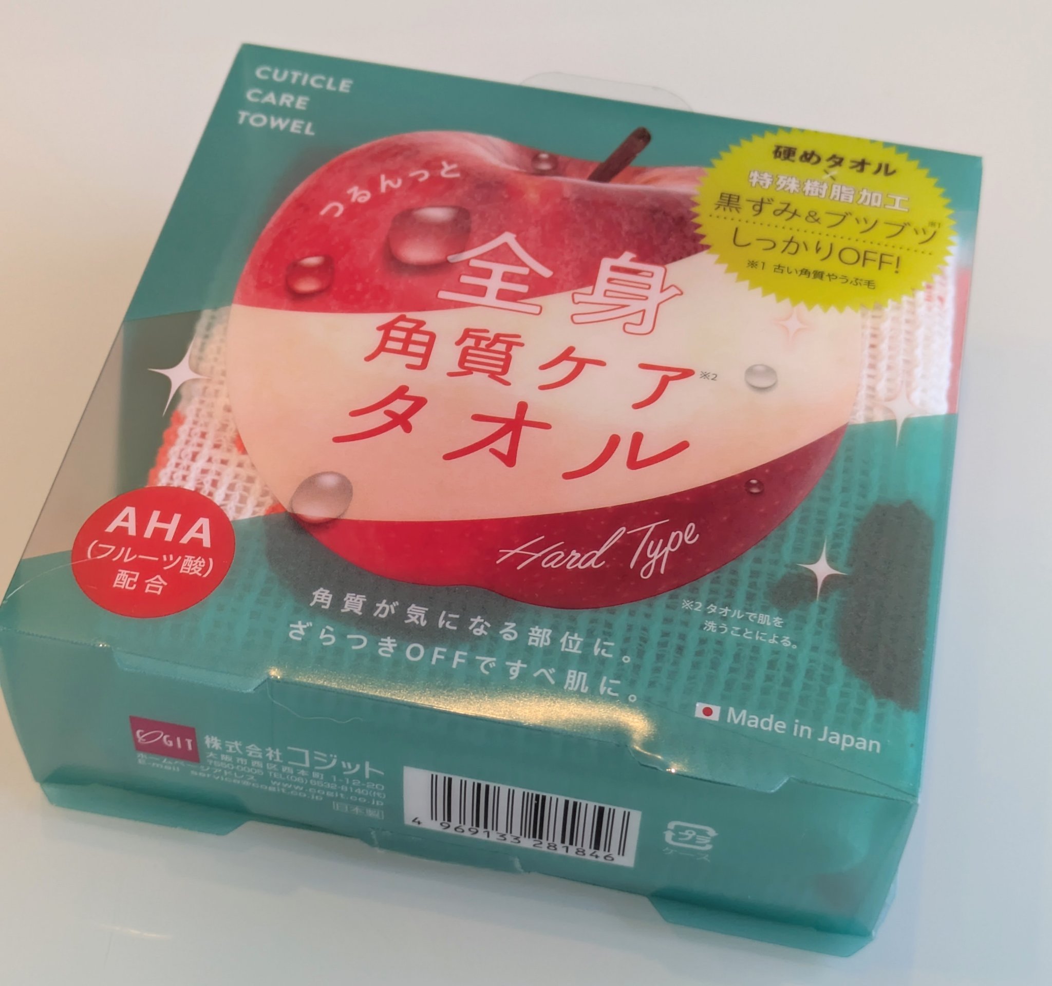 つるんっと全身角質ケアタオル /コジット/バスグッズを使ったクチコミ（1枚目）