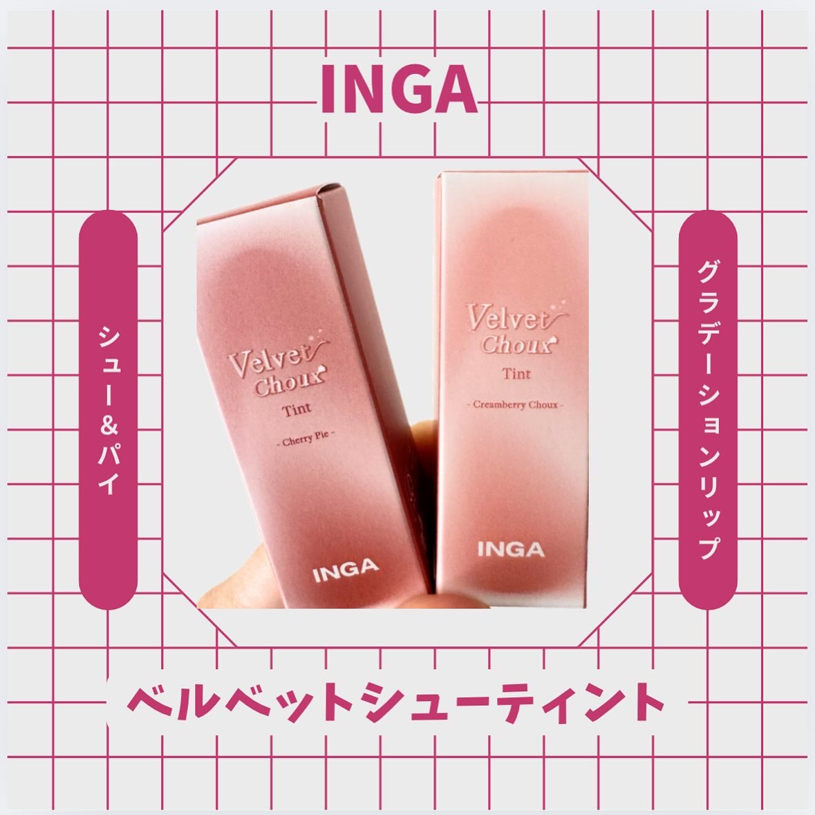 ベルベットシューティント/INGA/リップティントを使ったクチコミ（1枚目）