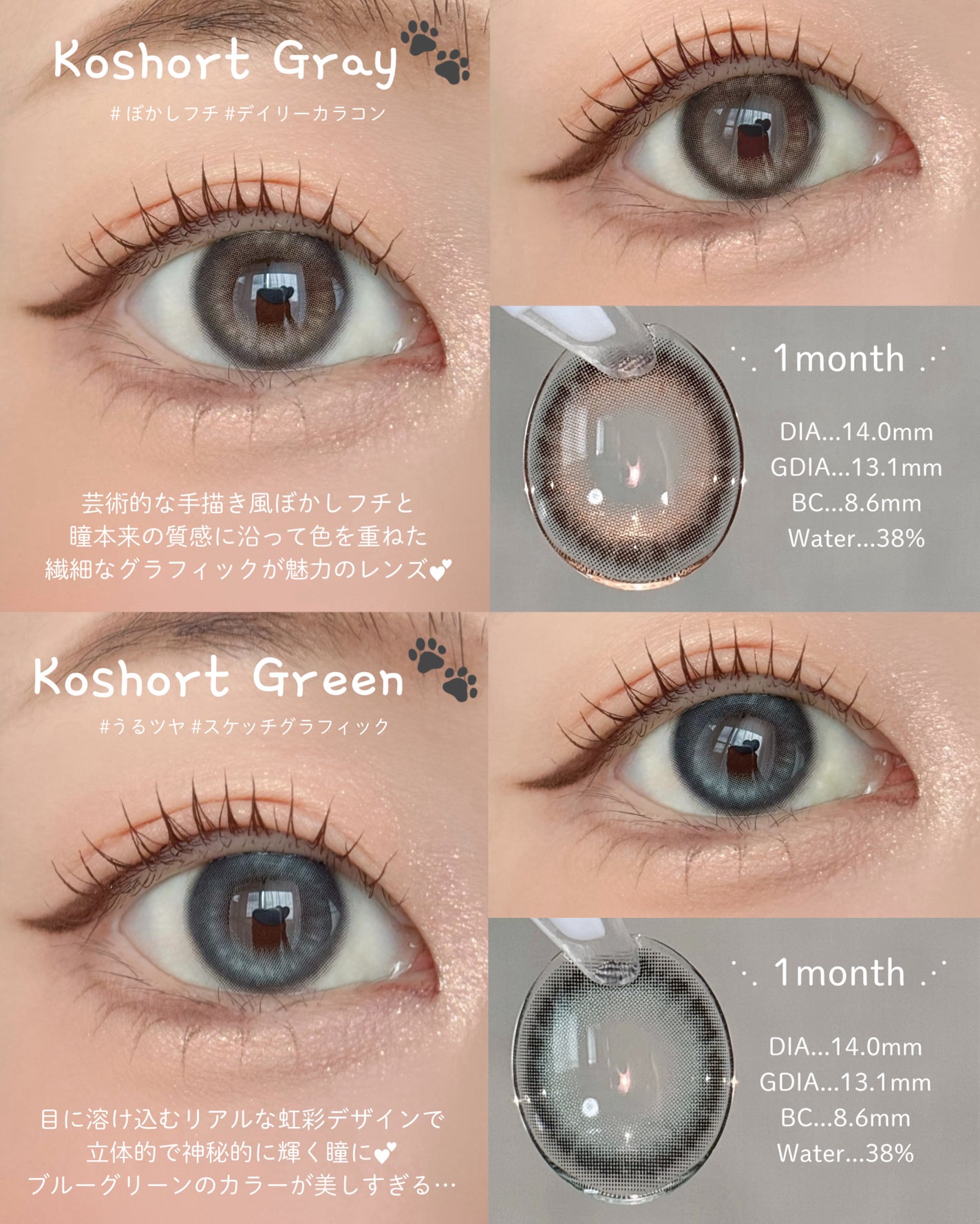 MEOW(ミヤオ) 1month/OLOLA/1ヶ月(1MONTH)カラコンを使ったクチコミ(5枚目)