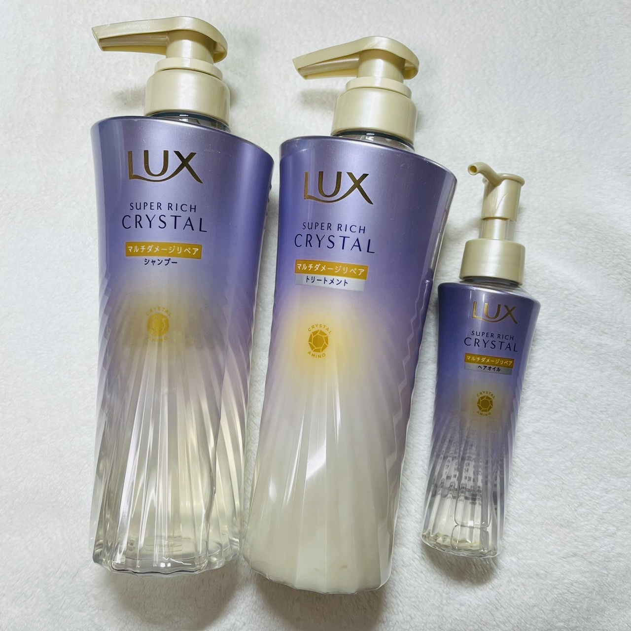 スーパーリッチクリスタル　マルチダメージリペア　シャンプー/トリートメント/LUX/市販シャンプーを使ったクチコミ（1枚目）