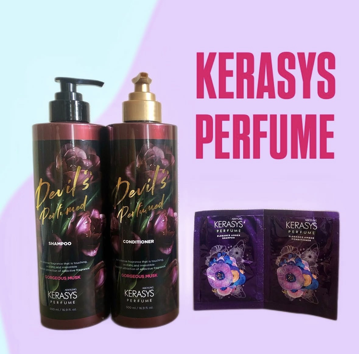 デビルズパフューム ゴージャス ムスク シャンプー&リンス/KERASYS/シャンプー・コンディショナーを使ったクチコミ（1枚目）