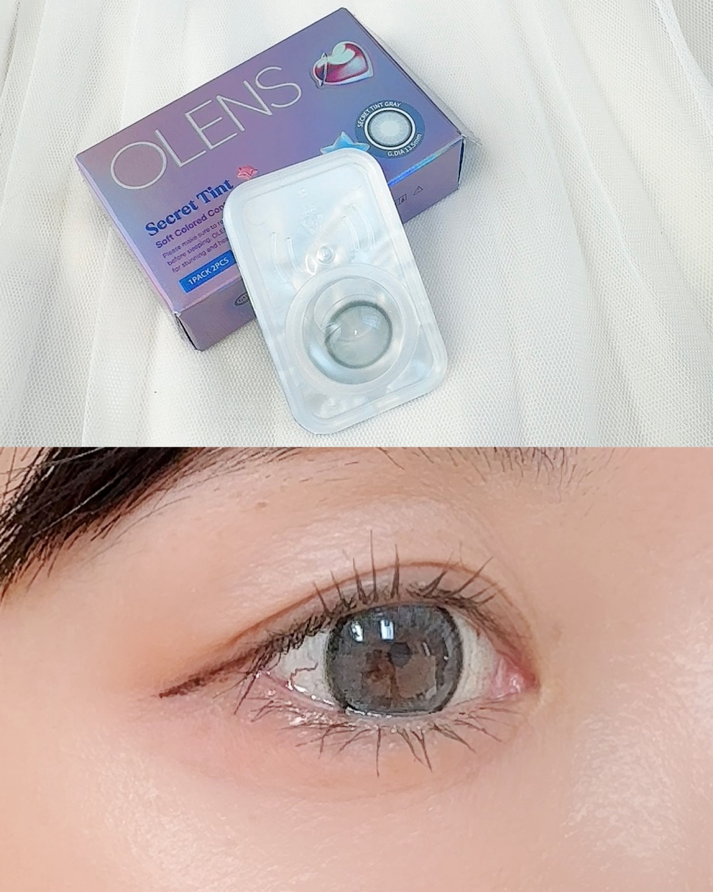 secret tint/OLENS/１ヶ月（１MONTH）カラコンを使ったクチコミ（3枚目）