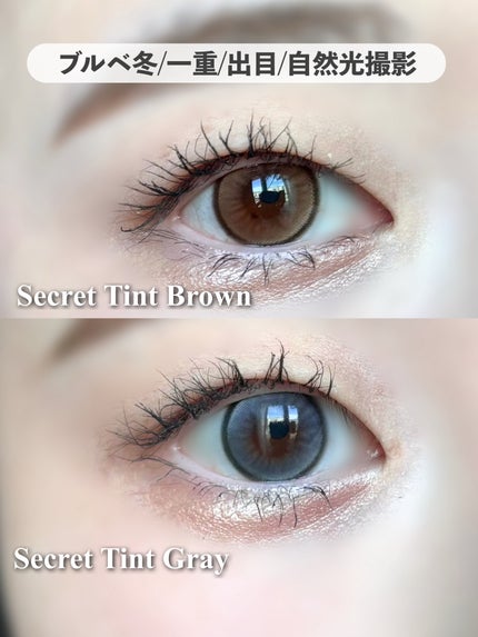 secret tint/OLENS/1ヶ月(1MONTH)カラコンを使ったクチコミ(5枚目)