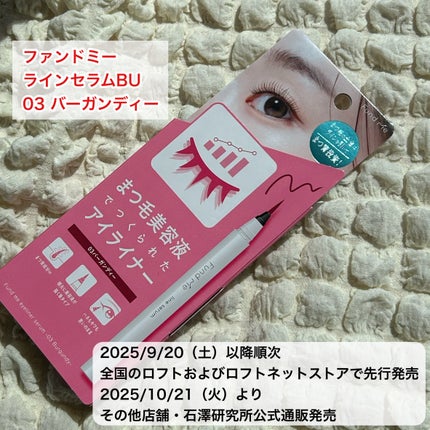 ファンドミー ラインセラム/ファンドミー/リキッドアイライナーを使ったクチコミ(5枚目)