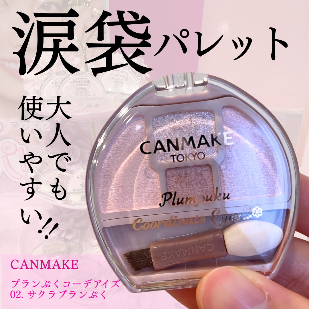 プランぷくコーデアイズ/キャンメイク/パウダーアイシャドウを使ったクチコミ（1枚目）