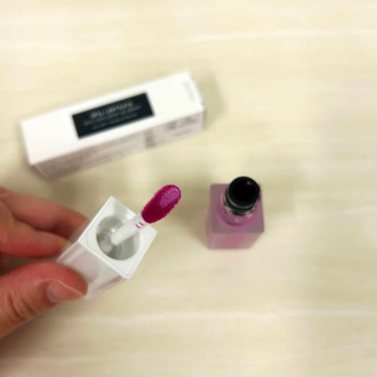 キヌケアグローアップ グリーム/shu uemura/口紅を使ったクチコミ(4枚目)