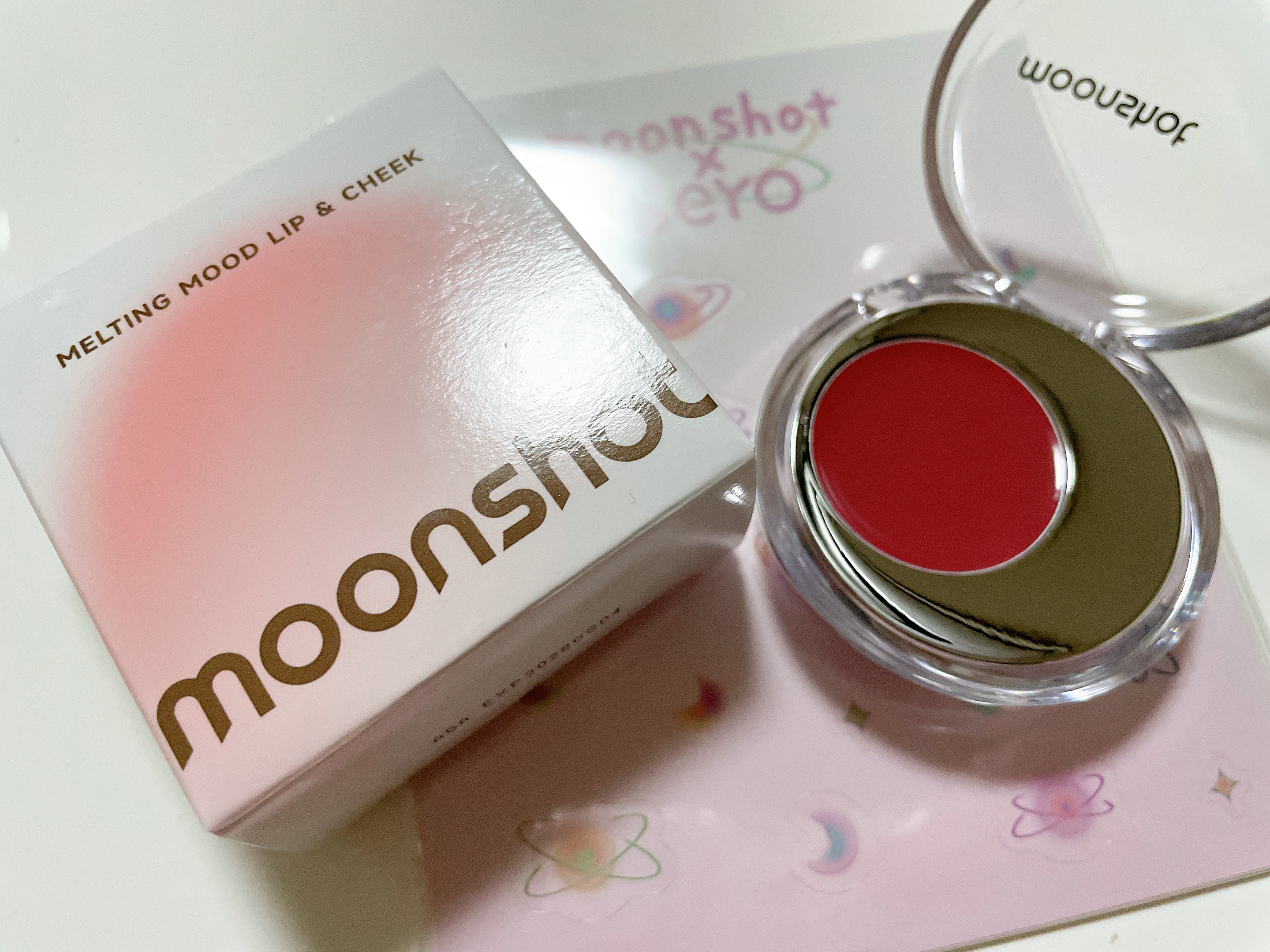 メルティングムードリップ&チーク/moonshot/ジェル・クリームチークを使ったクチコミ（1枚目）