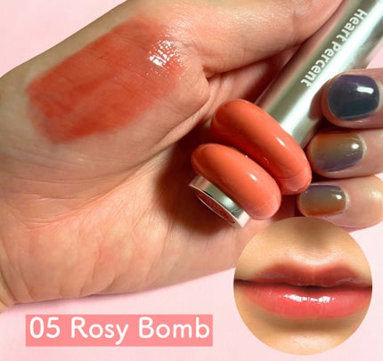 ドットオンムードワンウェイグロイティント/Heart Percent/リップティントを使ったクチコミ(4枚目)