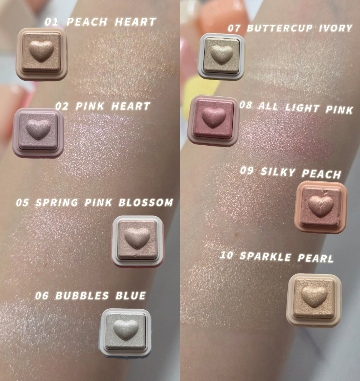 ミルクブリンハートライター/Colorgram/パウダーハイライトを使ったクチコミ(6枚目)