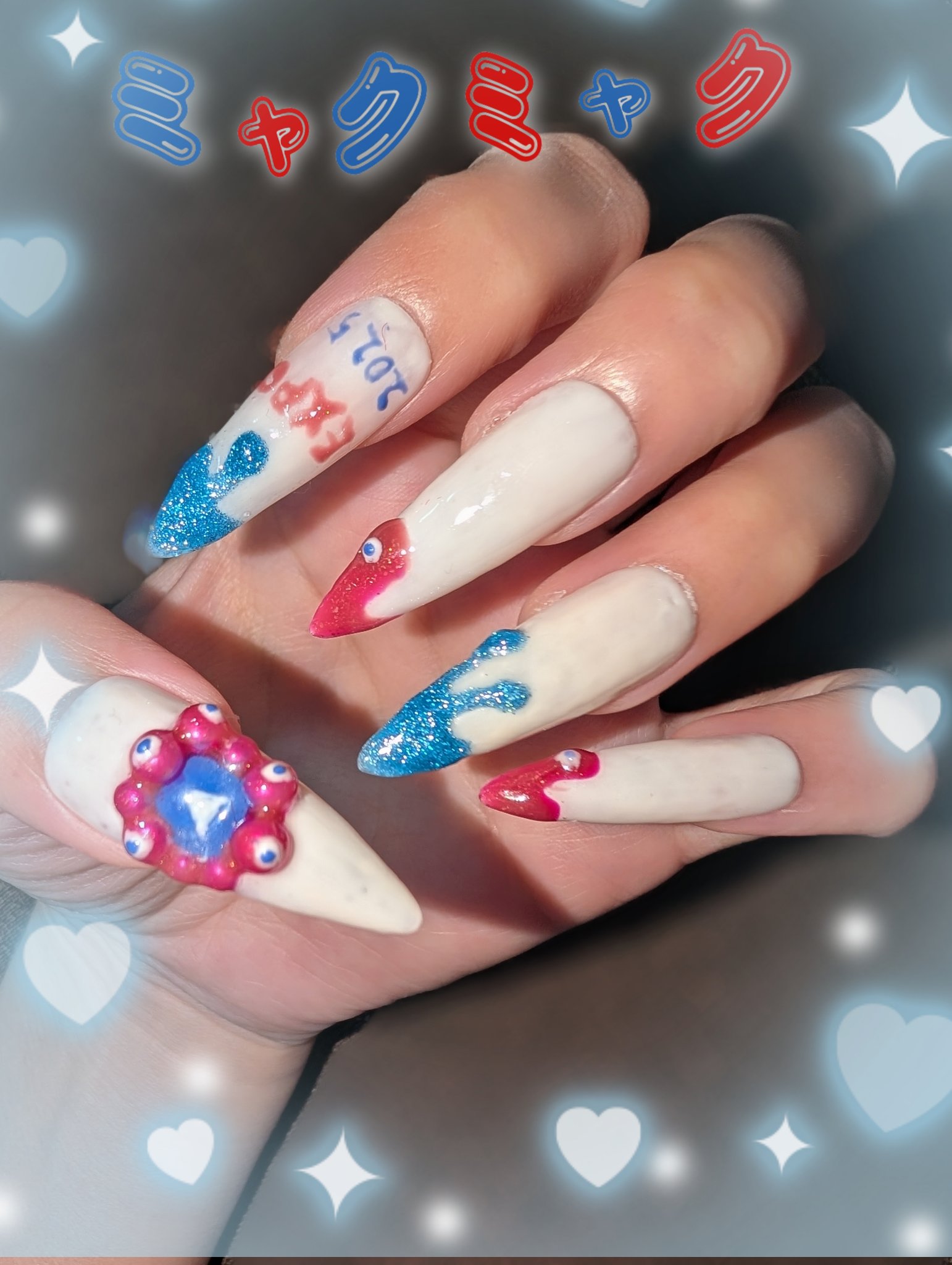 ジェルネイル（ライト対応）/セリア/ジェルネイルを使ったクチコミ（1枚目）