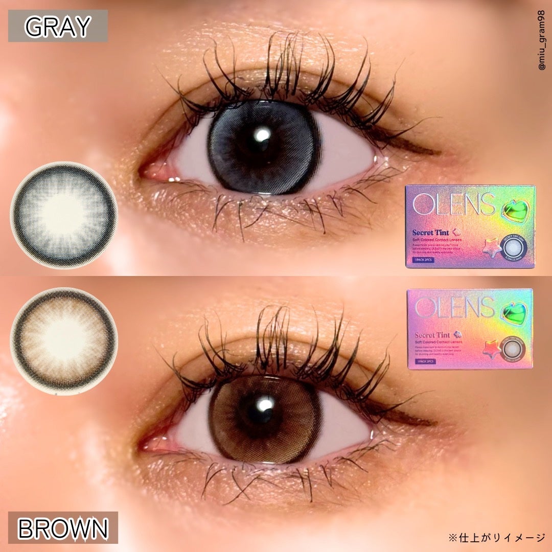 secret tint/OLENS/1ヶ月(1MONTH)カラコンを使ったクチコミ(5枚目)