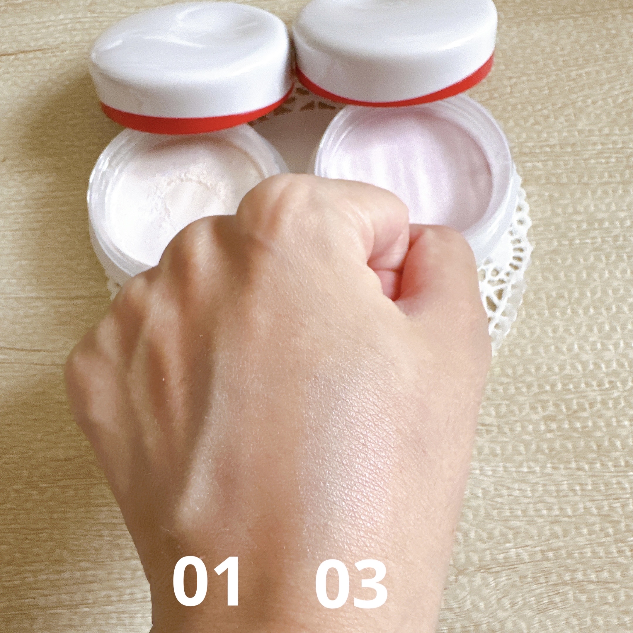 SHISEIDO エッセンス スキンセッティング パウダー/SHISEIDO/ルースパウダーを使ったクチコミ（2枚目）