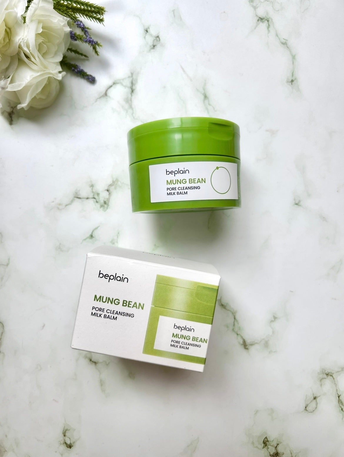 緑豆毛穴クレンジングミルクバーム/beplain/クレンジングバームを使ったクチコミ(1枚目)