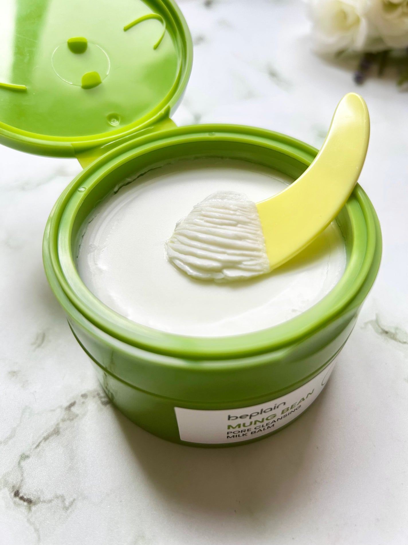 緑豆毛穴クレンジングミルクバーム/beplain/クレンジングバームを使ったクチコミ(3枚目)