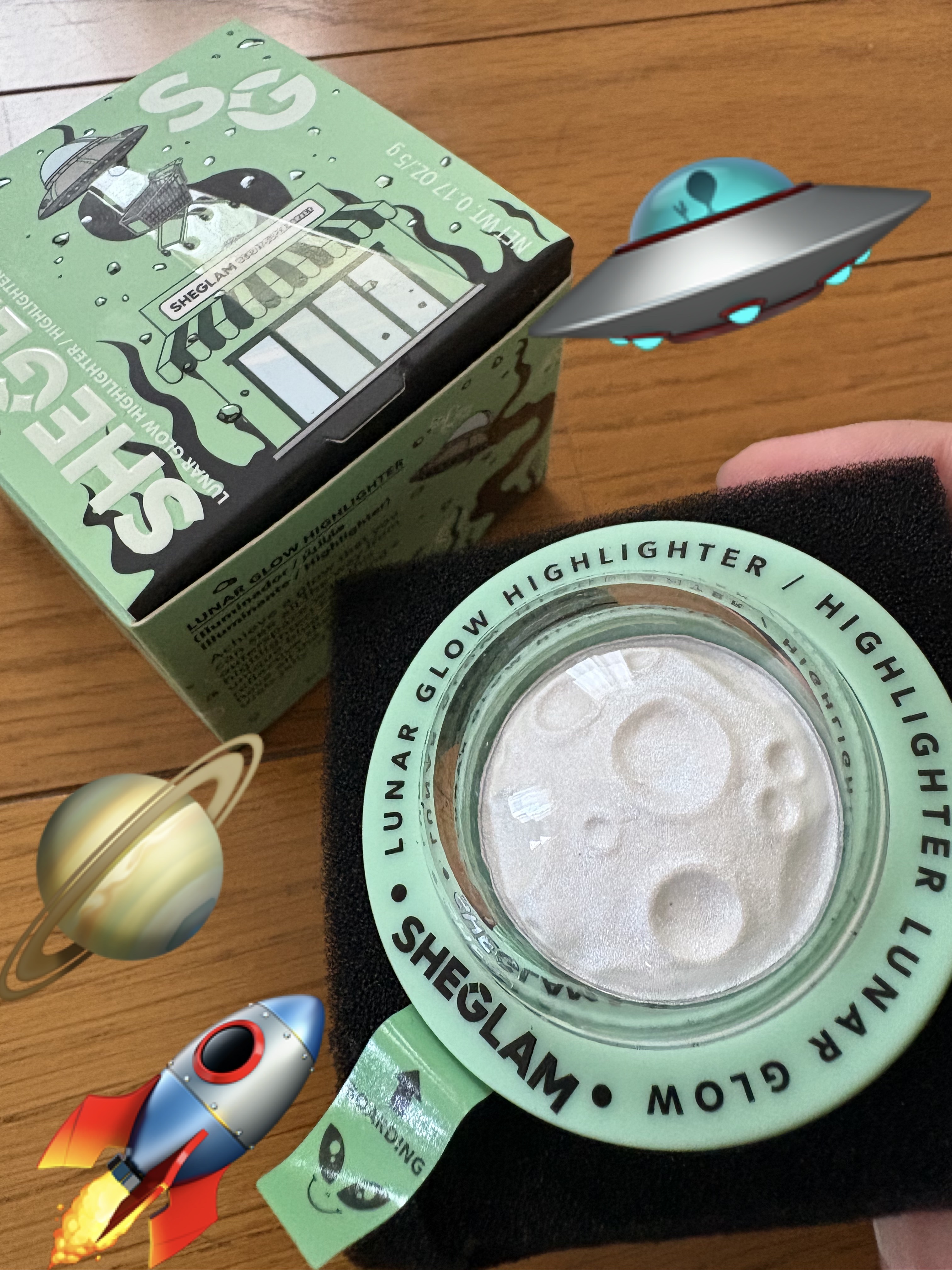 ルナグロウ ハイライター/SHEGLAM/パウダーハイライトを使ったクチコミ（1枚目）