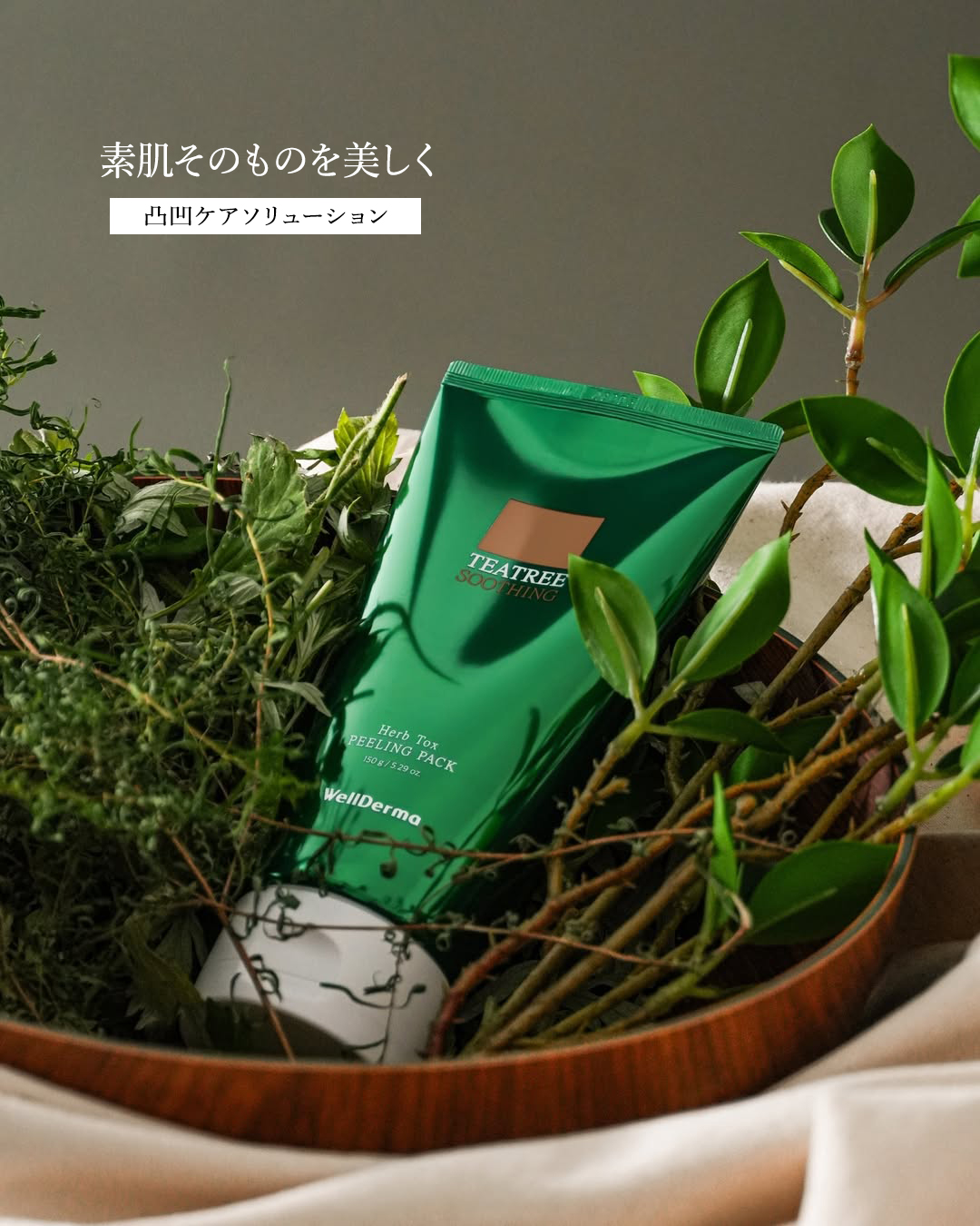 ティーツリーハーブピーリングパック/WellDerma/洗い流すパック・マスクを使ったクチコミ（1枚目）