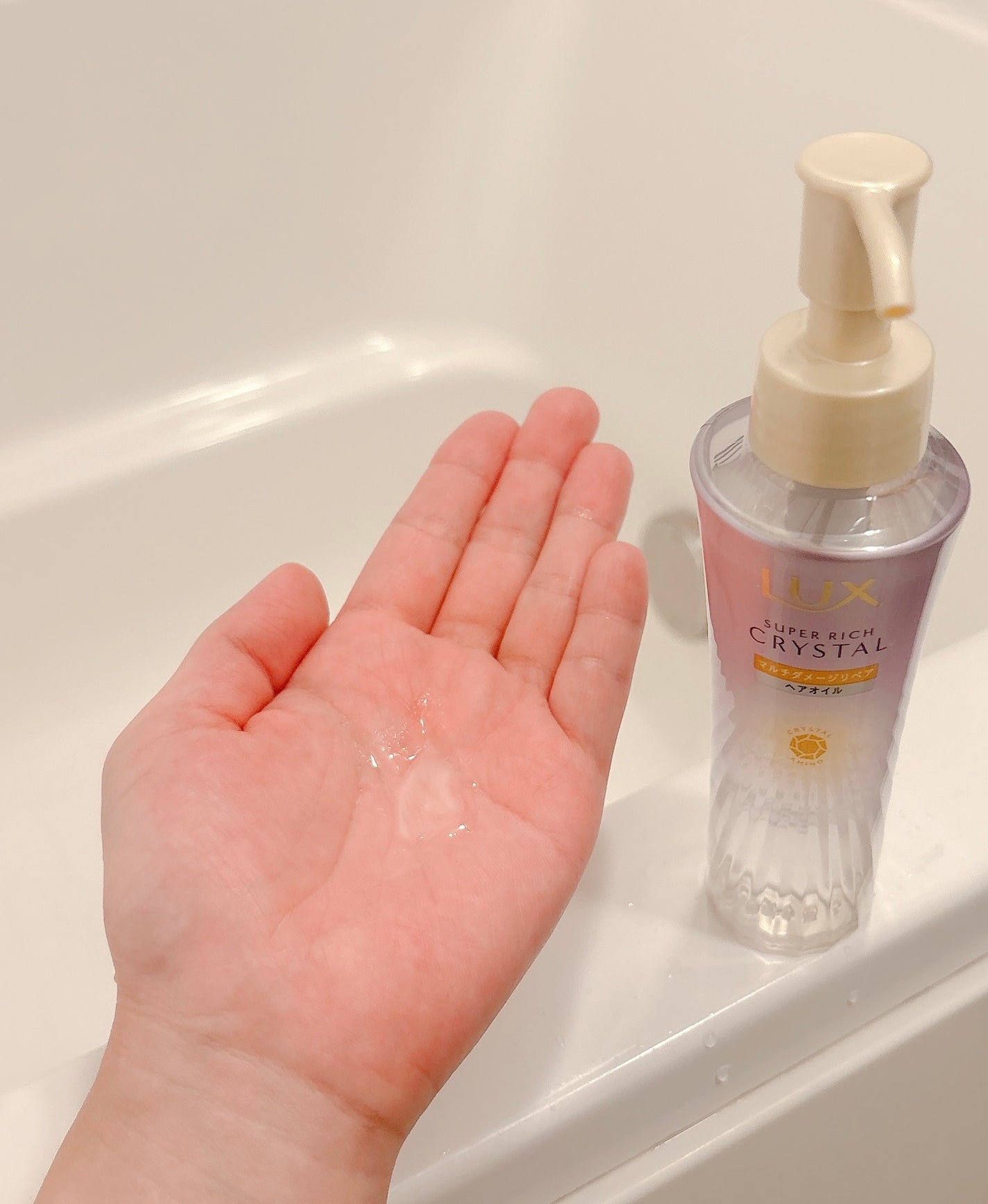 スーパーリッチクリスタル マルチダメージリペア シャンプー/トリートメント/LUX/市販シャンプーを使ったクチコミ(4枚目)