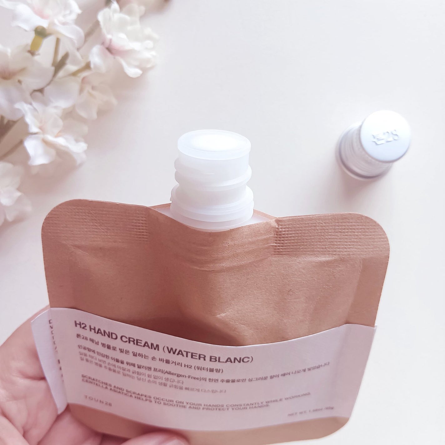 ORGANIC CENTELLA WATER 63.8% H2 HAND CREAM(SCENTFREE)/TOUN28/ハンドクリームを使ったクチコミ(3枚目)