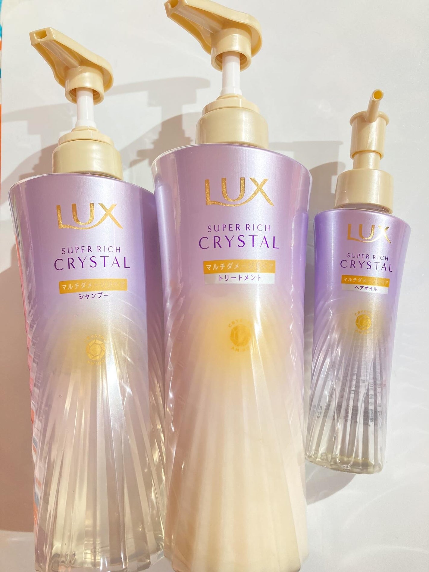 スーパーリッチクリスタル マルチダメージリペア シャンプー/トリートメント/LUX/市販シャンプーを使ったクチコミ(1枚目)