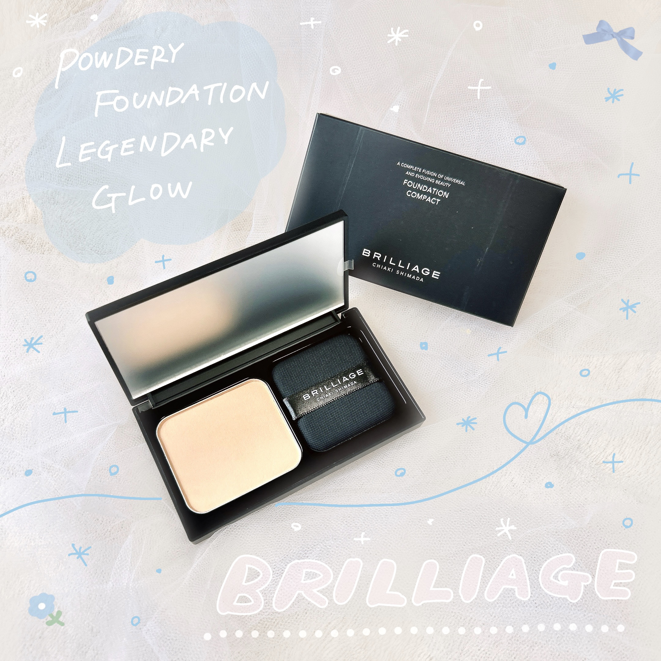 パウダリーファンデーション レジェンダリー グロウ/ブリリアージュ/パウダーファンデーションを使ったクチコミ（1枚目）