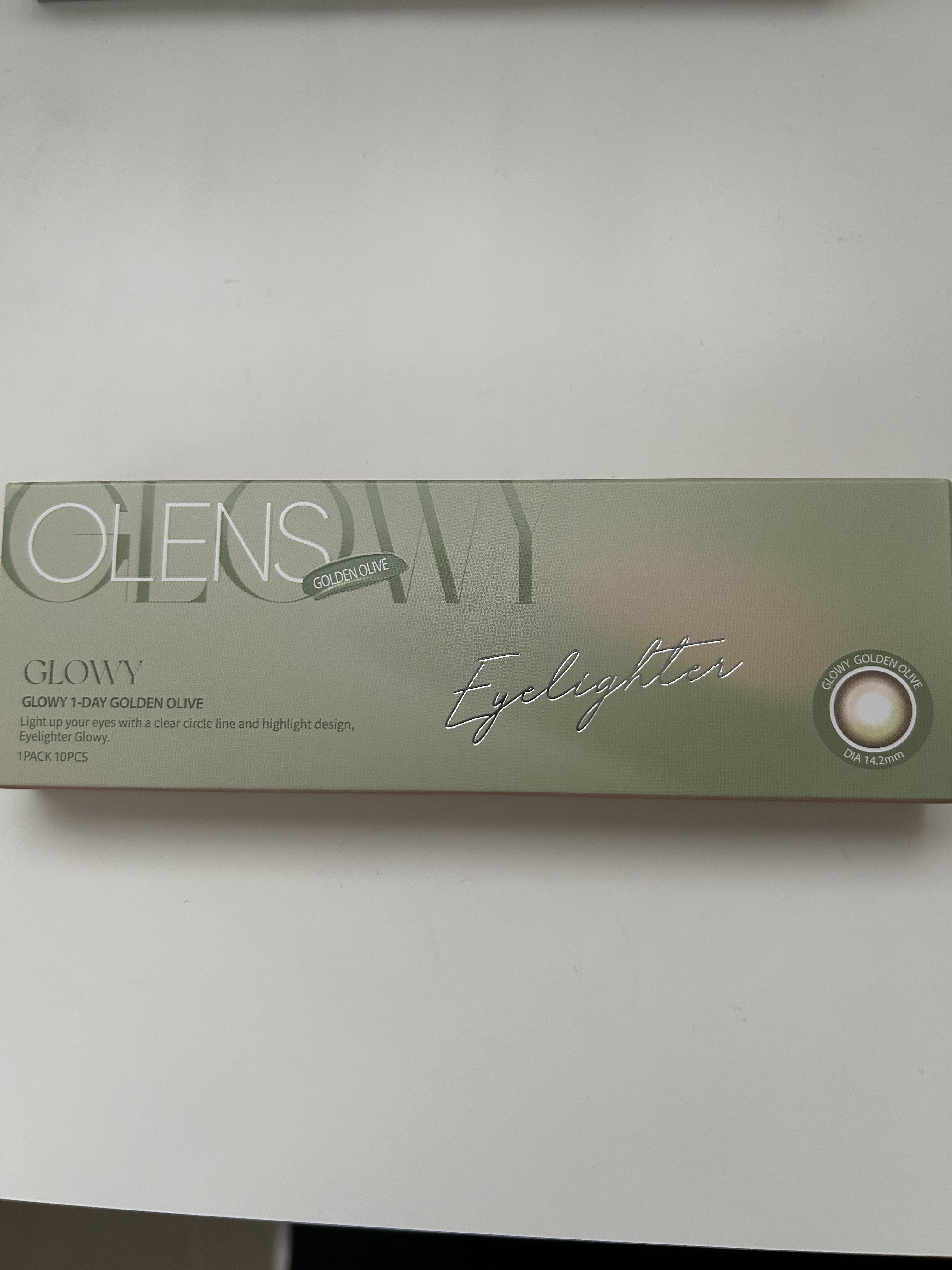 Glowy 1day ゴールデンオリーブ/OLENS/ワンデー（１DAY）カラコンを使ったクチコミ（1枚目）