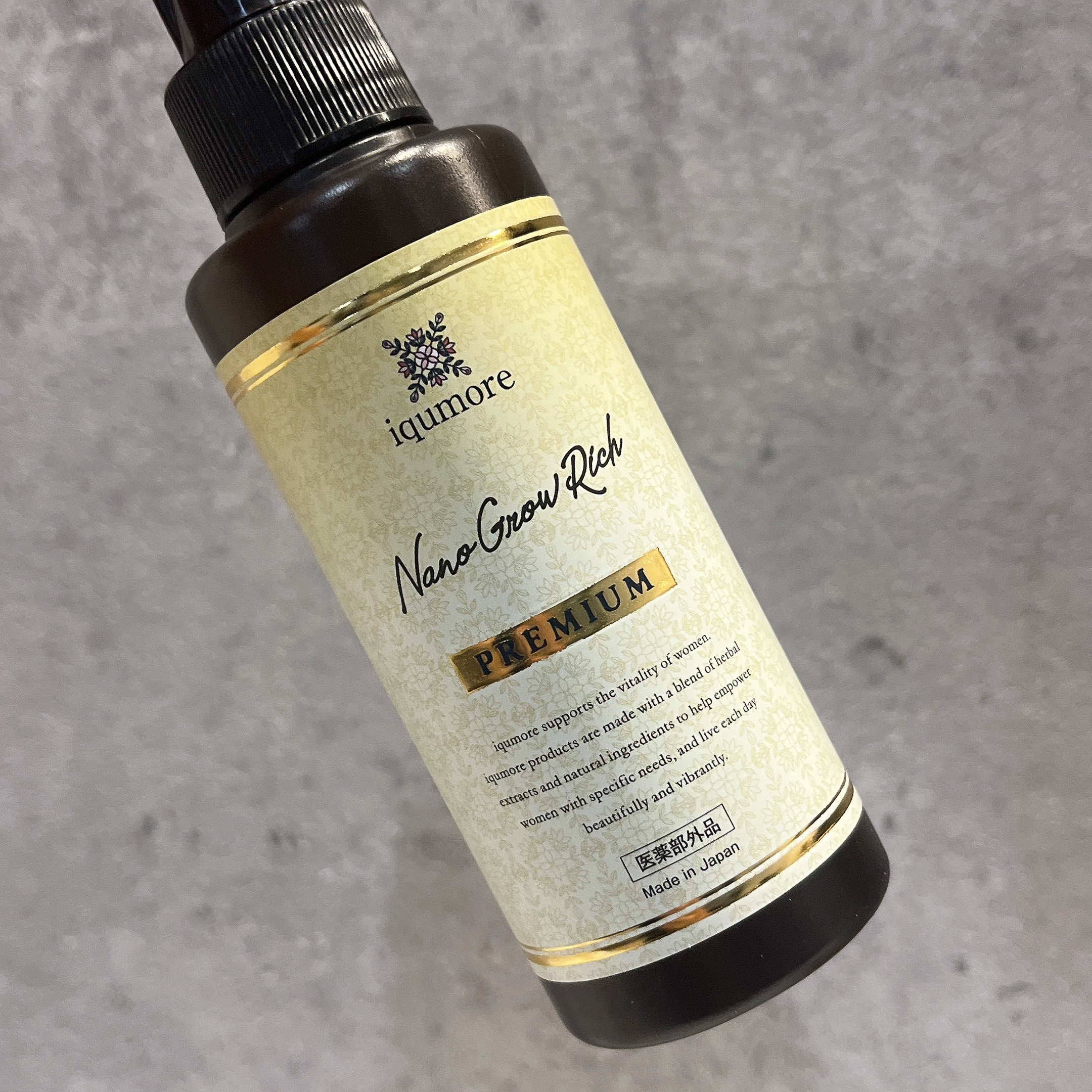 イクモアナノグロウリッチプレミアム/iqumore/頭皮ローションを使ったクチコミ（2枚目）